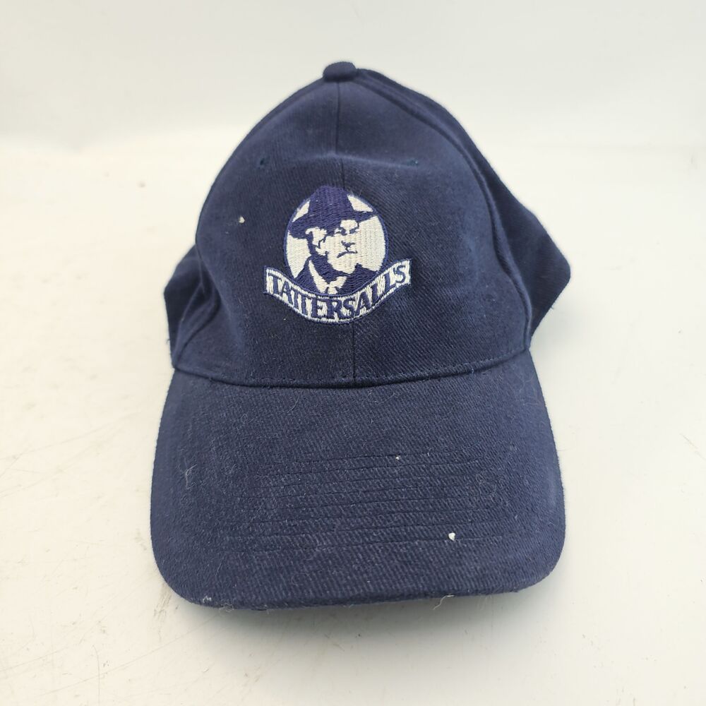 Tattersalls Baseball Cap Blue Hook And Loop